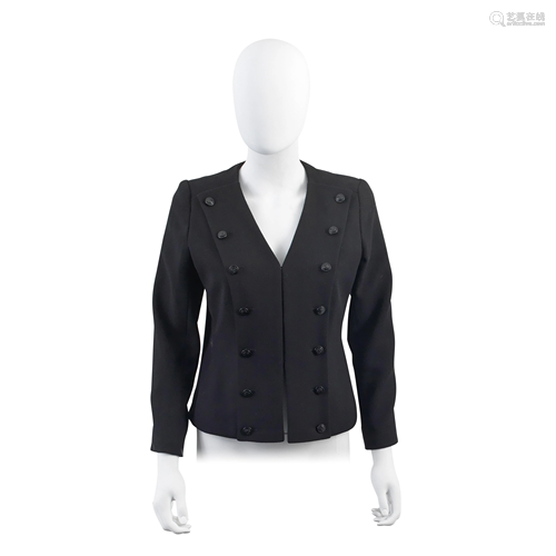 Black Button-Fronted Wool Jacket, Chanel, Cruise 2003,