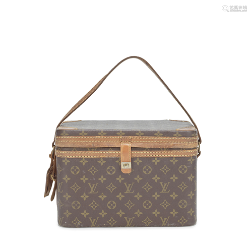 Monogram Vanity Train Case, Louis Vuitton, 1970s,