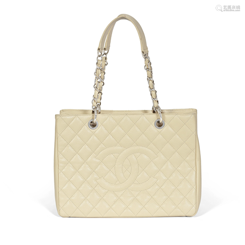 Beige Caviar Grand Shopping Tote (GST), Chanel, c.