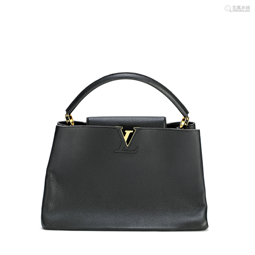 Black Taurillon Capucines Bag GM, Louis Vuitton, c.