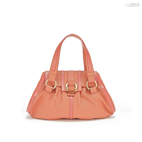 Coral Pink Grebel Handbag Bvlgari,