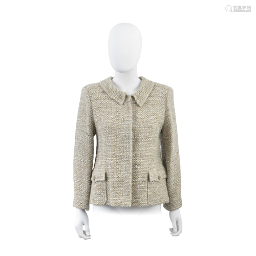 Beige Tweed Wool Jacket, Chanel, Autumn 1999,