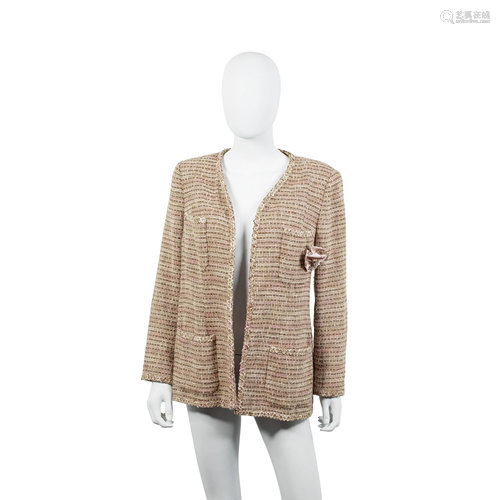 Pink and Brown Tweed Blazer, Chanel, Spring 2003,