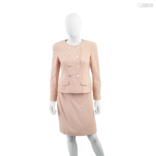 Pale Pink Wool Skirt Suit, Chanel, Spring 1997,