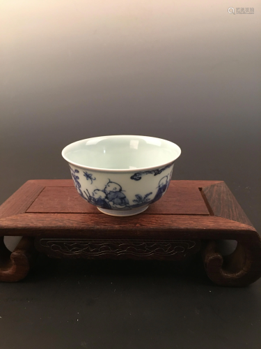 ChineseBlue and White Tea Cup