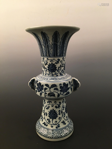 Chinese Blue and White Porcelain Vase