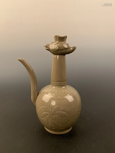 Chinese Yaozhou Kiln Phoenix Kettle