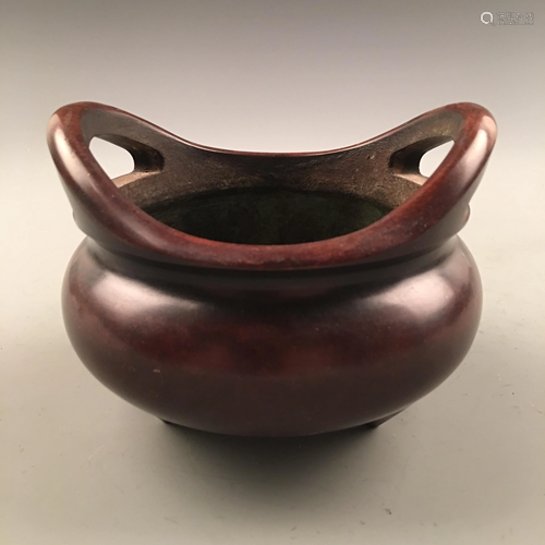 Chinese Bronze Tripod Censer