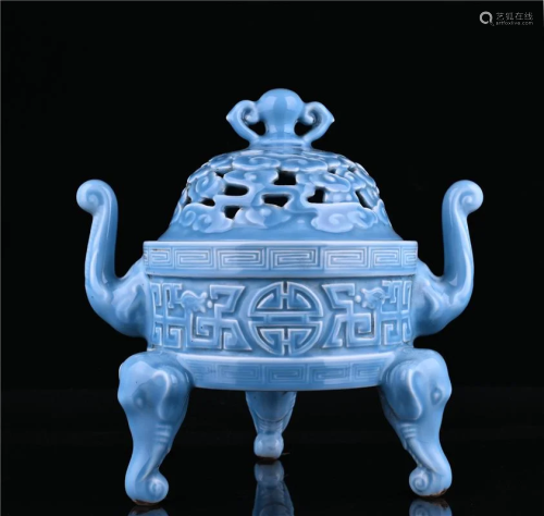 Ancient porcelain, Qing Qianlong, Qing Dynasty, sky