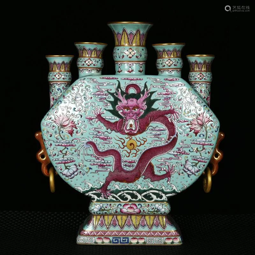 Qing Dynasty, Qing Dynasty, Qing Dynasty, Green Enamel,