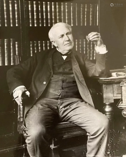 Original Vintage Photograph of Thomas Edison