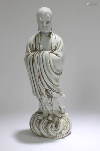 A Chinese White Porcelain Buddha Statue