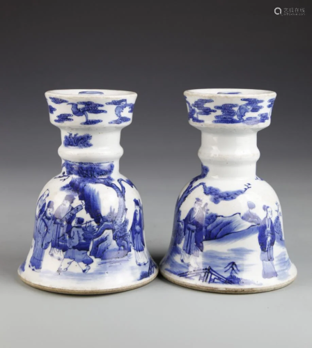 Pair of Chinese Candle Sticks