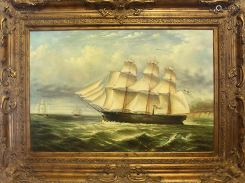 A Sailing-scene Hanging Painting