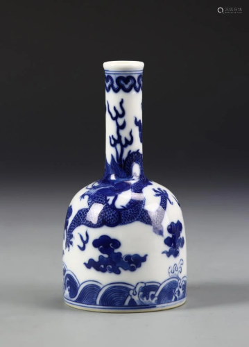 Chinese Blue and White Bell Vase