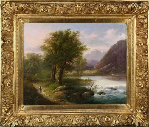Oil on Canvas Signed Mikhail Konstantinovich Klodt
