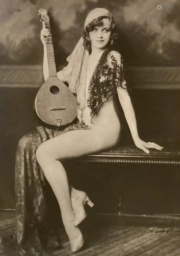 Vintage Gelatin Photograph of Laura Napp