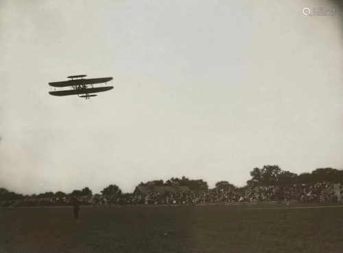 Original Photograph of Wright Brothers in Flight