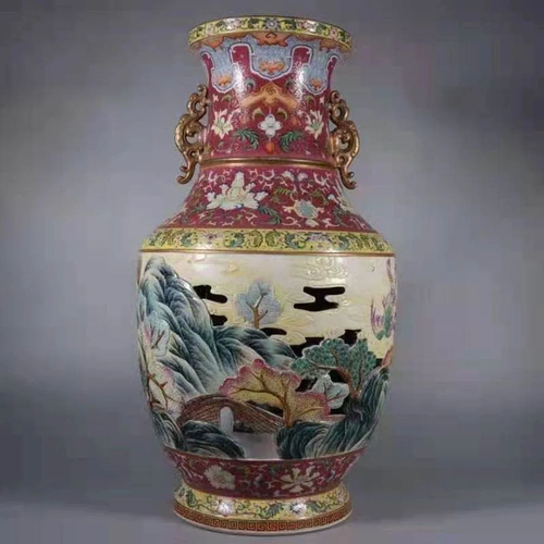 Chinese Famille Rose Vase