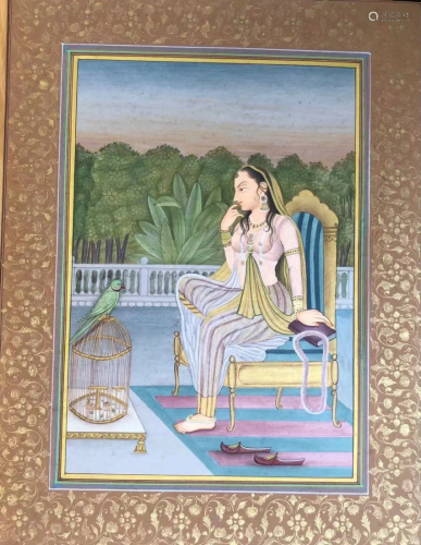 Rajasthani Indian Miniature Painting