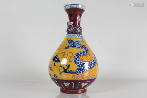 A Chinese Ancient-framing Dragon-decorating Porcelain