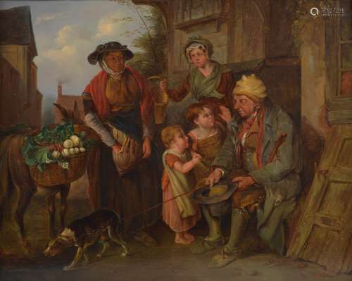 Follower of William Hogarth (19th century) The blind beggar ...