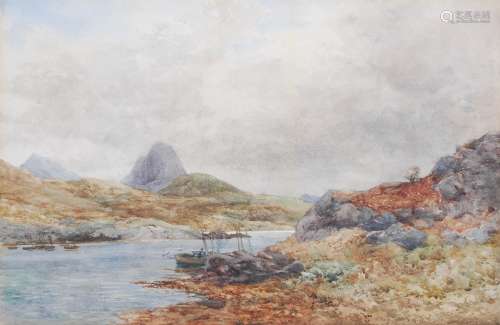 James Aitken (Scottish, 19th century) Loch Inver watercolour...