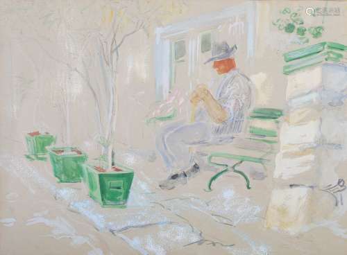 AR Annabel Kidston (1896-1981) Quiet Moments watercolour, in...