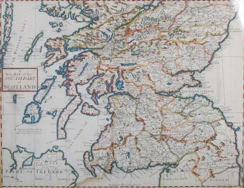 Andrew Johnston, A New Map of the South Part of Scotland, a ...