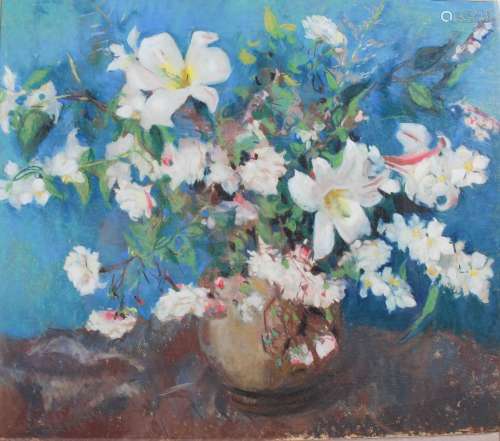 AR Lena M. Alexander (1899-1983) Roses, Lillies and Syringa ...