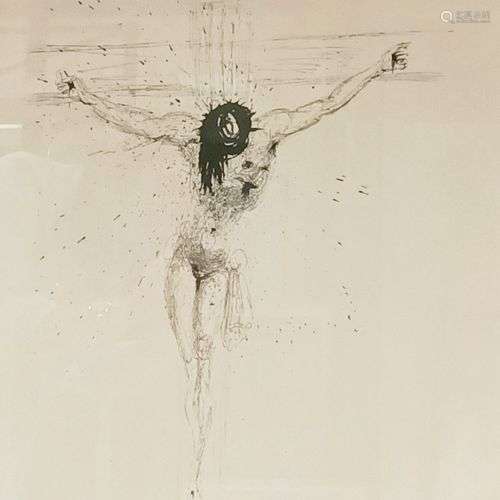 Salvador DALI (1904-1989) Crucifixion Lithographie Numéroté ...