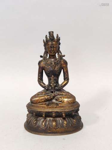 CHINE ou ASIE du SUD EST. BODHISATTVA assis en position de m...