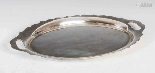 A mid 20th century silver two handled tray, Sheffield, 1964,...