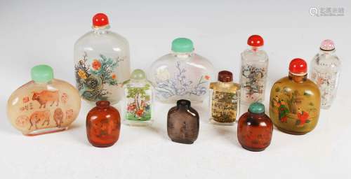 A collection of eight oversized and three other Chinese insi...