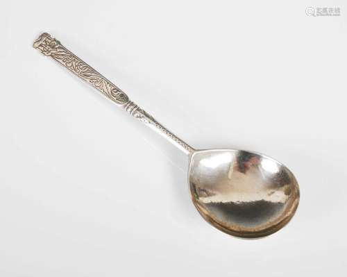 An 18th century silver spoon, probably Norwegian, with fig s...