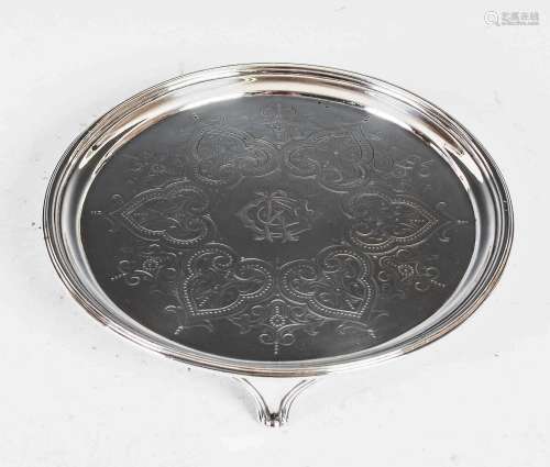 A George III silver salver, London, 1806, makers mark of WB,...