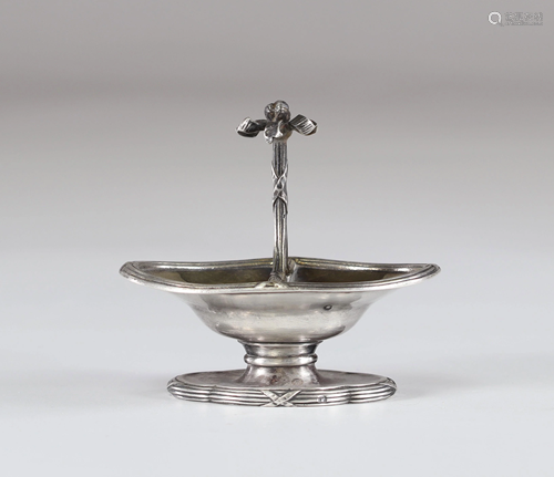 Louis XVI style silver salt cellar