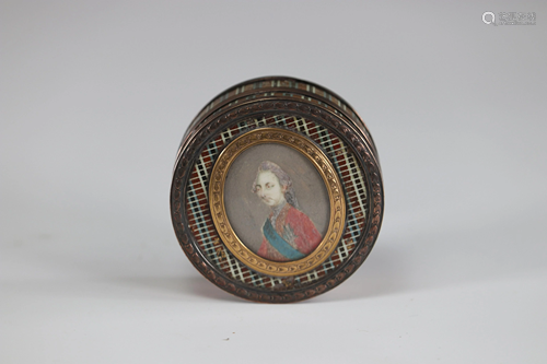 golden circle snuff box decorated with a late 18th