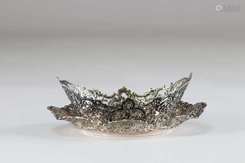 Louis XV style silver cup and dish