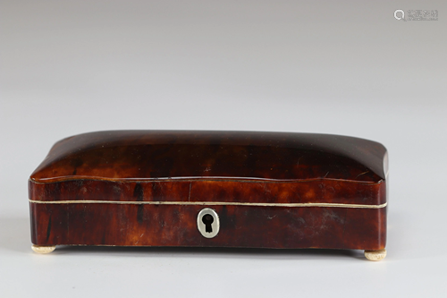 19th century tortoiseshell box