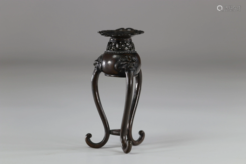 Japanese bronze perfume burner