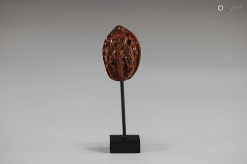 19th carved walnut