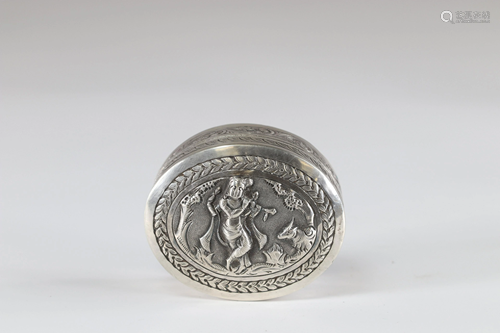 early 20th century India silver box