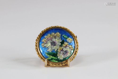 Paris Brevers Paris enamel brooch