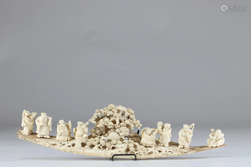 Ivory carved township