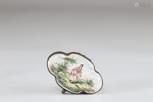 18th scene enamel box