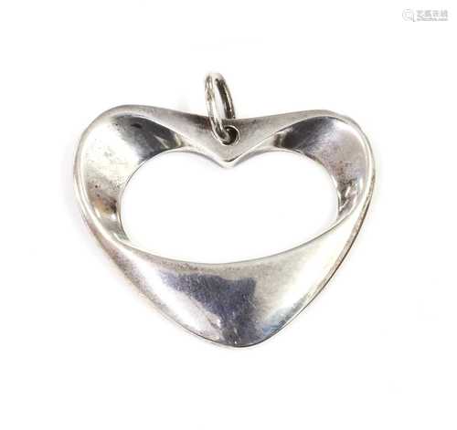 A sterling silver pendant, by Georg Jensen,