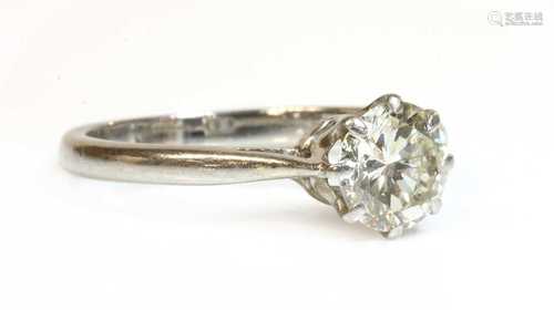 A single stone diamond ring,