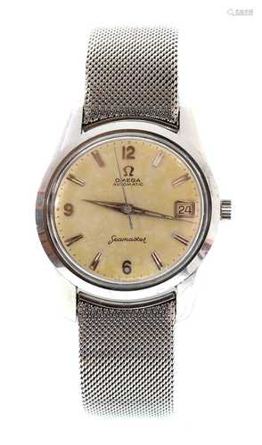 A gentlemen's stainless steel Omega 'Seamaster' automatic br...