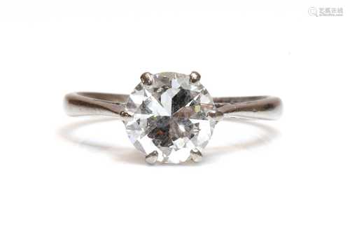 A single stone diamond ring,